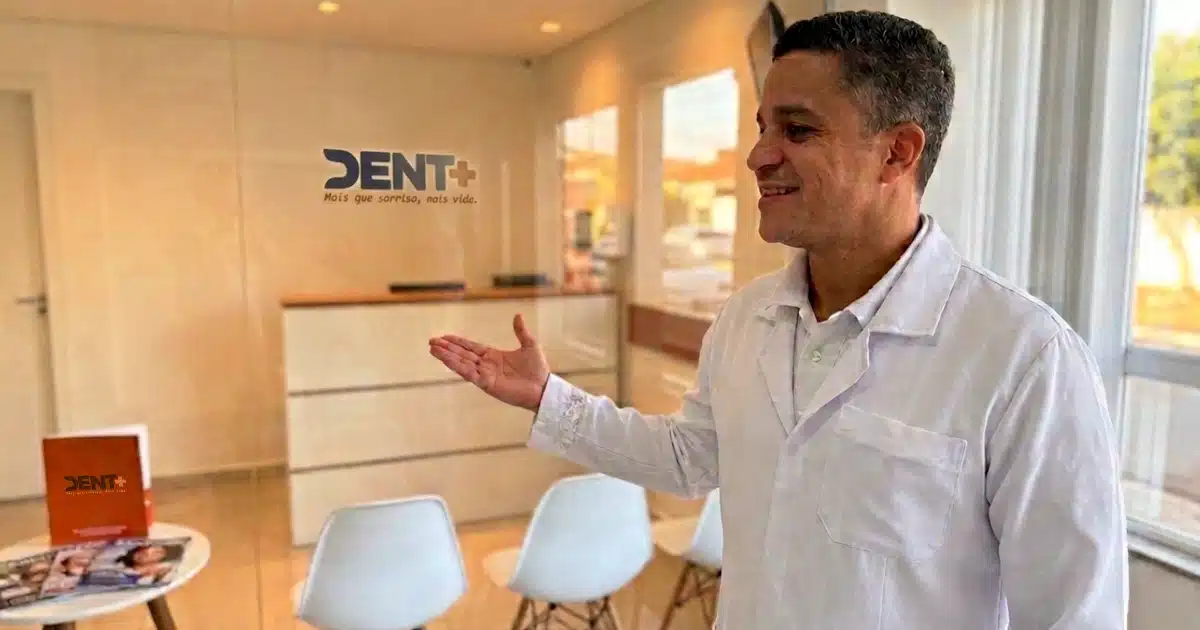 Recepção da DENT+ São Gonçalo, em Alcântara, próximo ao Partage São Gonçalo