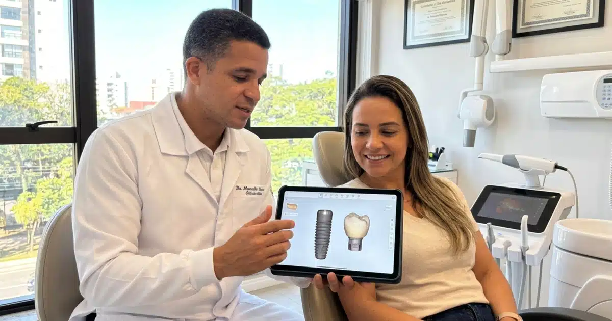 Quanto custa implante dentário em São Gonçalo: planejamento digital com tomografia 3D na DENT+ Alcântara
