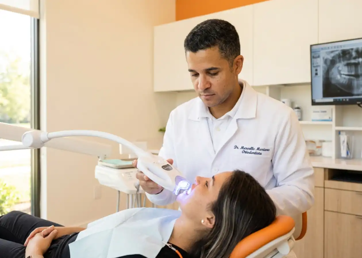 Comparação entre clareamento dental em consultório e clareamento caseiro com moldeira personalizada