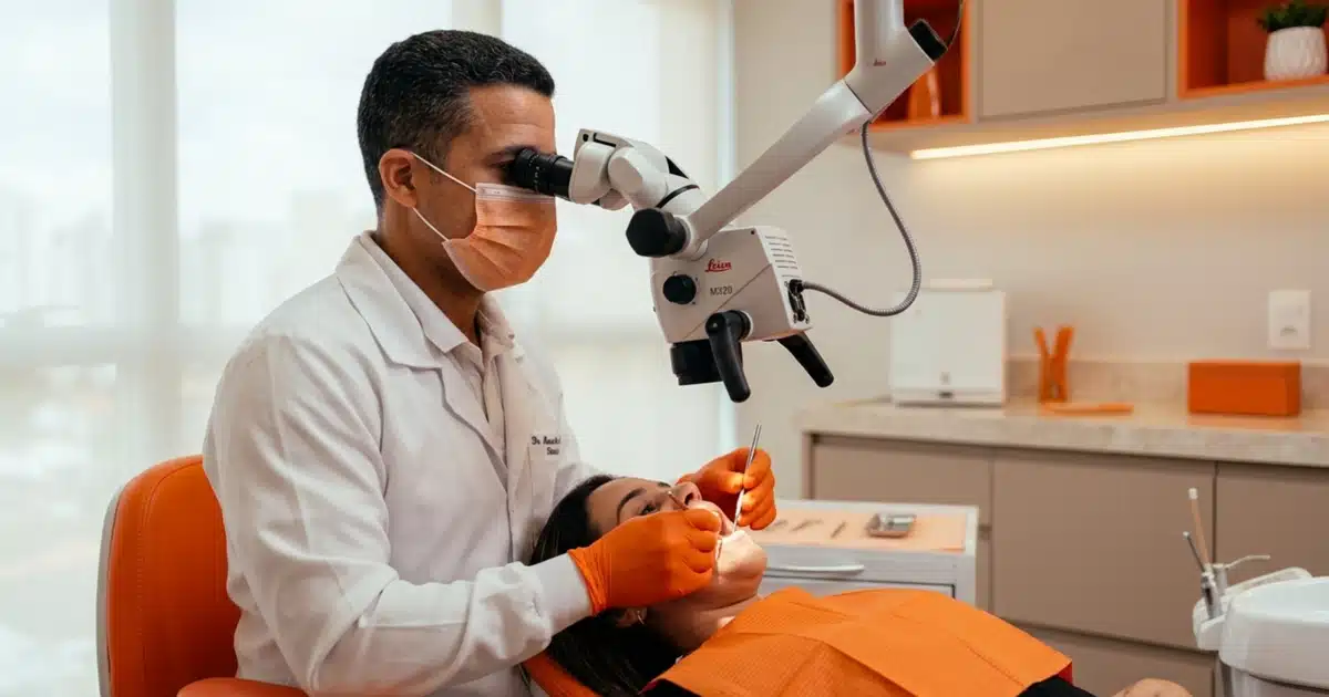 Tratamento de canal com microscópio operatório na DENT+ Niterói e São Gonçalo