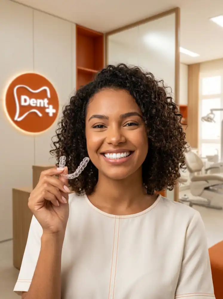 ALINHADOR INVISÍVEL NA DENT+ 1 Alinhador invisível com planejamento digital na DENT+